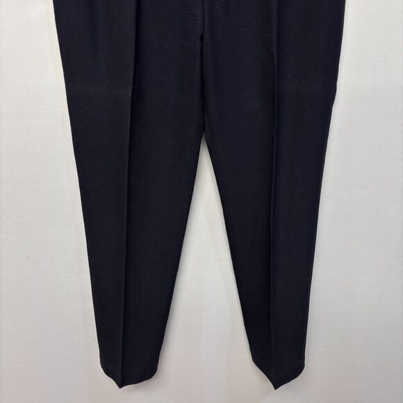 Tory Burch Women Wool Stretch Dress Pants Trouser Size 10 Dark Blue D043 -17 - Picture 14 of 16